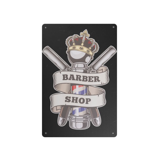 Dekorativ plakette barber b015