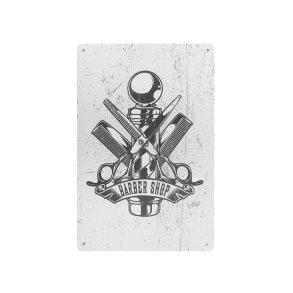 Dekorativ plakette barber b024
