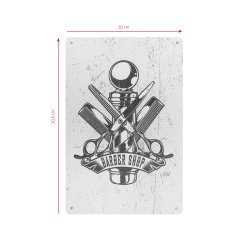 Dekorativ plakette barber b024