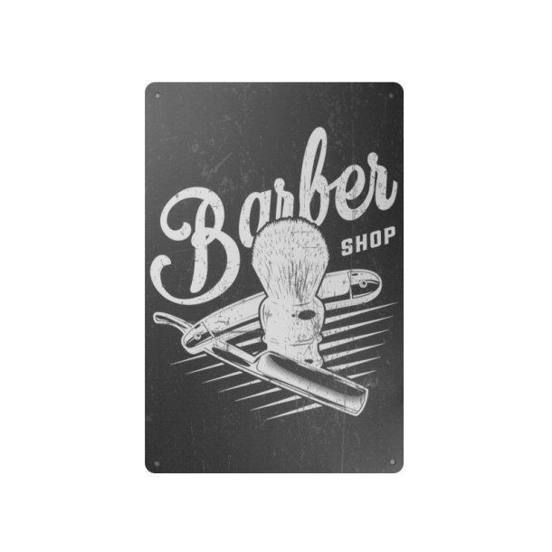 Dekorativ plakette barber b026