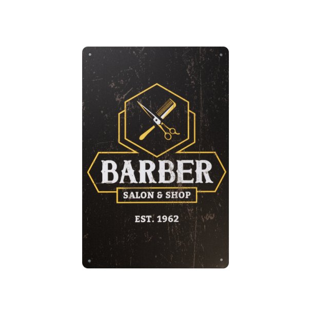 Dekorativ plakette barber b035