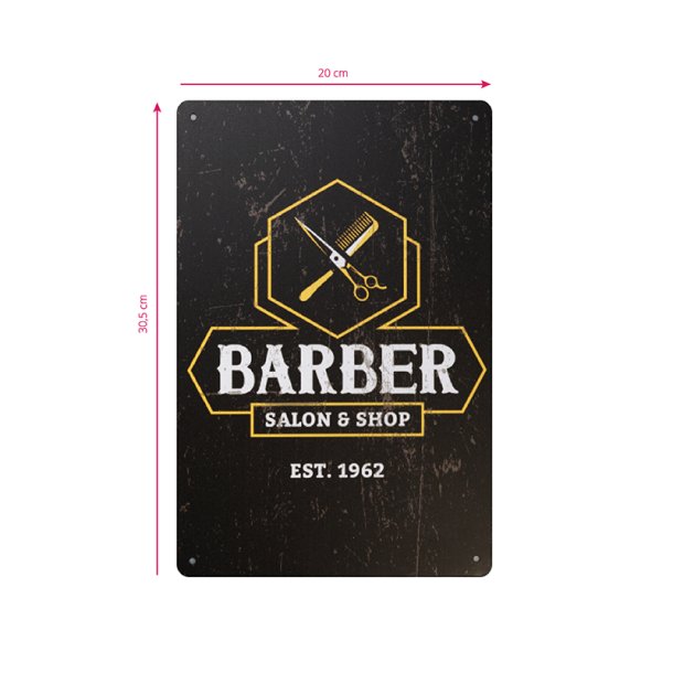 Dekorativ plakette barber b035
