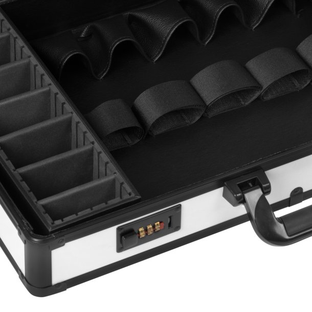 BARBER HVID OG SORT FRISRKUFFERT