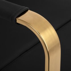 GABBIANO  frisr vaskestol Porto sort/guld