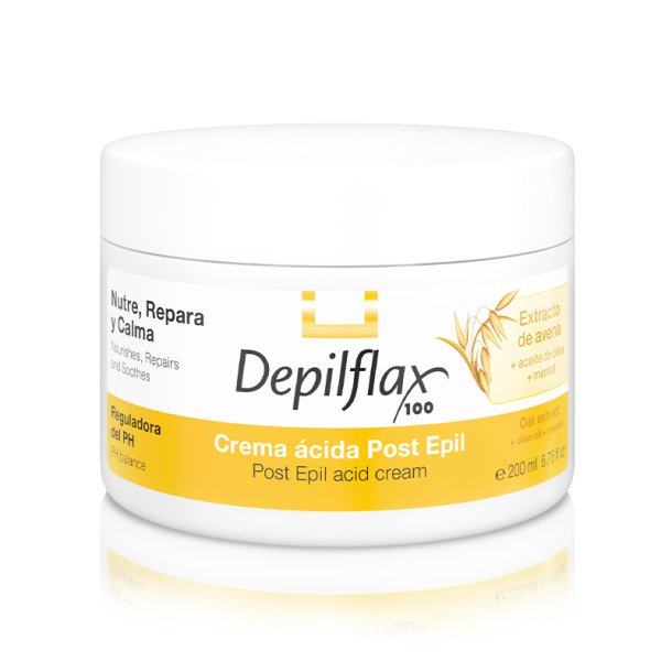 DEPILFLAX 100 KLENDE CREME TIL EFTER DEPILERING 200 ML