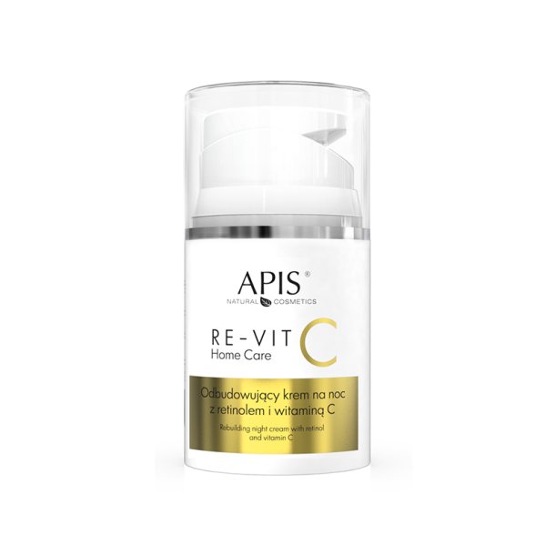 APIS RE-VIT C HJEMMEPLEJE GENOPBYGNING AF NATCREME MED RETINOL OG C-VITAMIN 50 ML