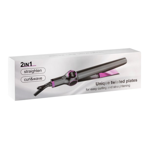 STRAIGHTENER CURLING IRON 2IN1 TORSION K-148