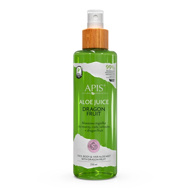 APIS NATURLIG ALOE VERA ALOE TGE TIL ANSIGT, ??KROP OG HR Dragon Fruit 250 ml