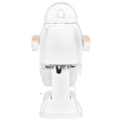 KOSMETISK ELEKTRISK STOL. LUX HVID MED VARMEFUNKTION