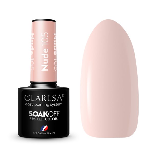 CLARESA Hybrid neglelak NUDE 105 -5g