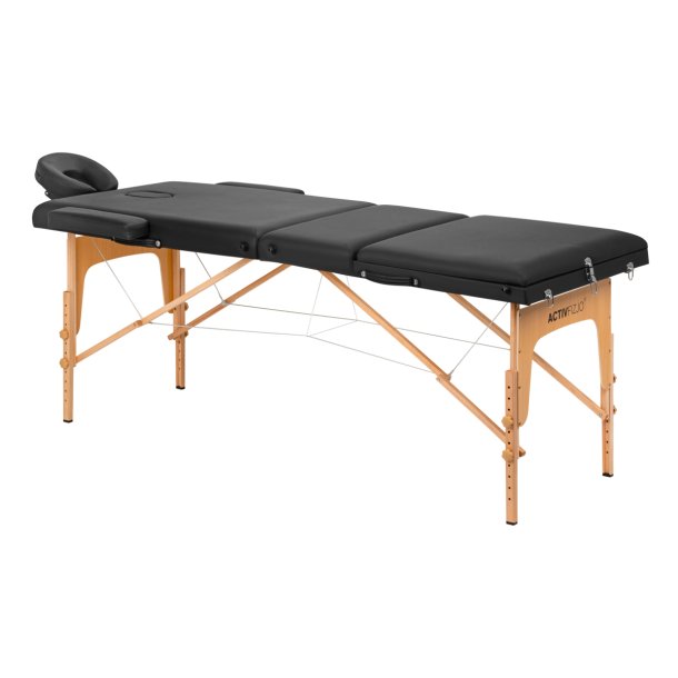 TR FOLDEBRIKS TIL MASSAGE  ACTIVFIZJO LUX 3-SEKTIONER 190X70 SORT