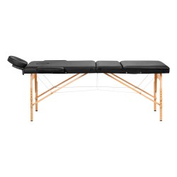 TR FOLDEBRIKS TIL MASSAGE  ACTIVFIZJO LUX 3-SEKTIONER 190X70 SORT
