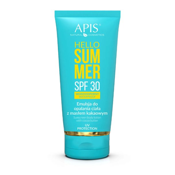 APIS Hello Summer Spf 30, Body tanning lotion med kakaosmr 200 ml