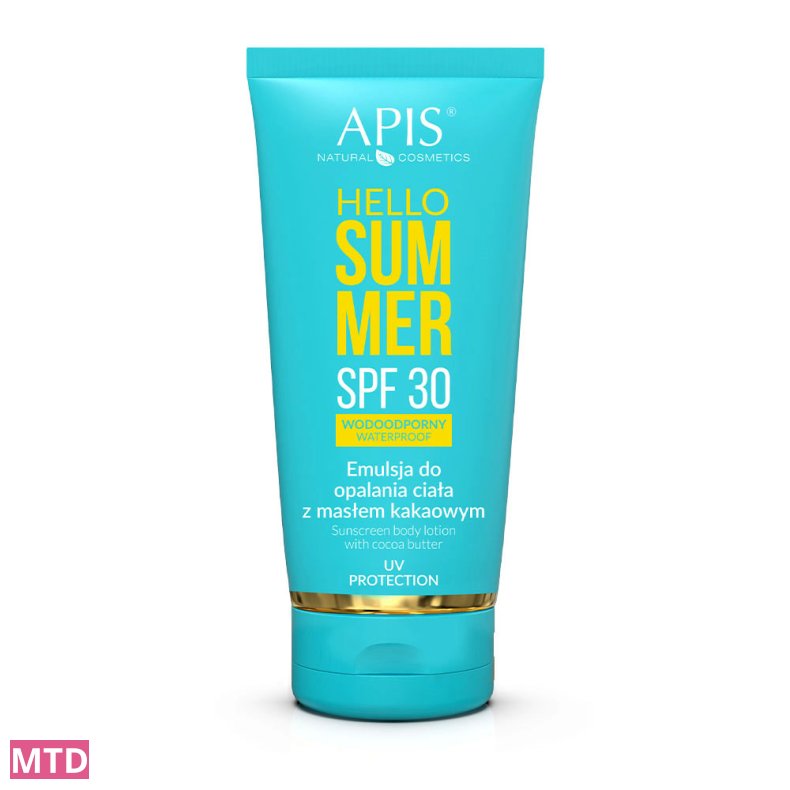 APIS Hello Summer Spf 30, Body tanning lotion med kakaosmr 200 ml