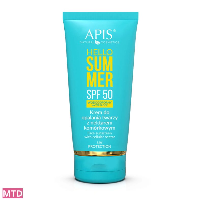 APIS Hello Summer Spf 50, Face Sunscreen Cream med Cell Nectar 50 ml