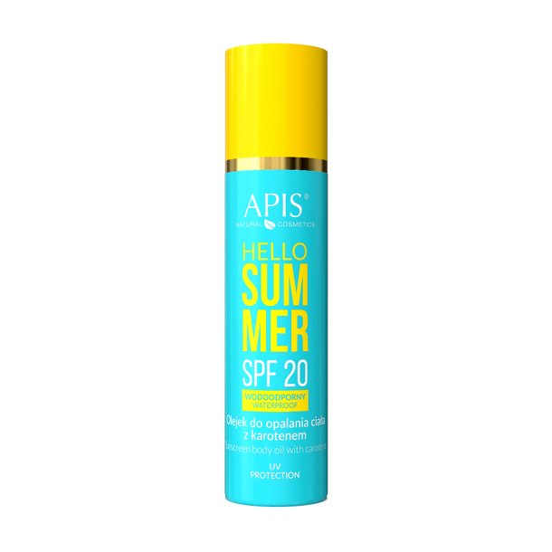 APIS Hello Summer Activator Spf 20, Body Tanning Oil med Caroten 150 ml