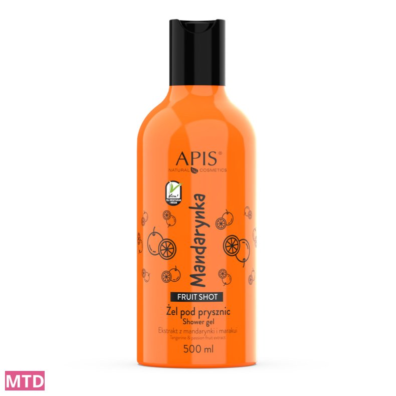 APIS Frugtshot, Mandarin Shower Gel 500 ml