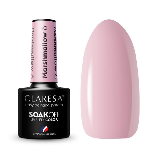 CLARESA hybrid polish MARSHMALLOW 6 5g