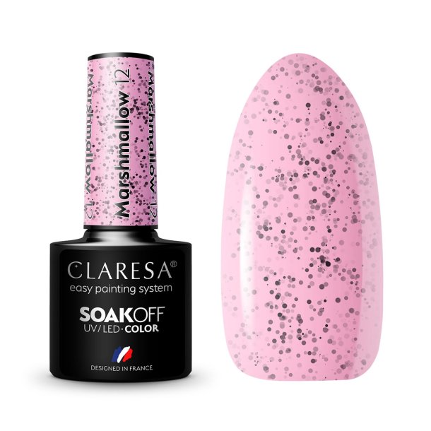 CLARESA hybrid polish MARSHMALLOW 12 5g