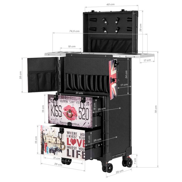 Gabbiano frisr vogn C12 sort