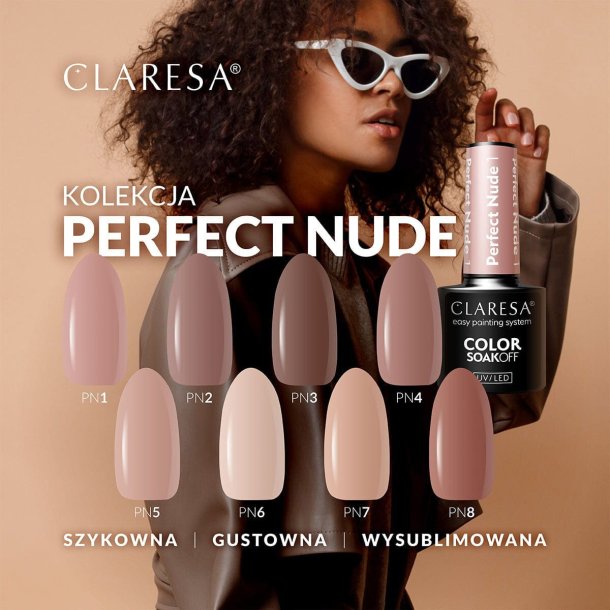 CLARESA Hybrid neglelak PERFECT NUDE 4 -5g