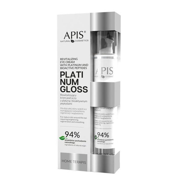 Apis home terapis platin gloss revitaliserende jencreme med platin og bioaktive peptider 10 ml