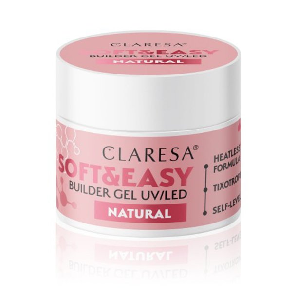 Claresa builder gel Soft &amp; Easy gel naturlig 45g