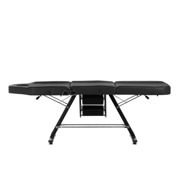 Sillon kosmetikstol med skuffer sort