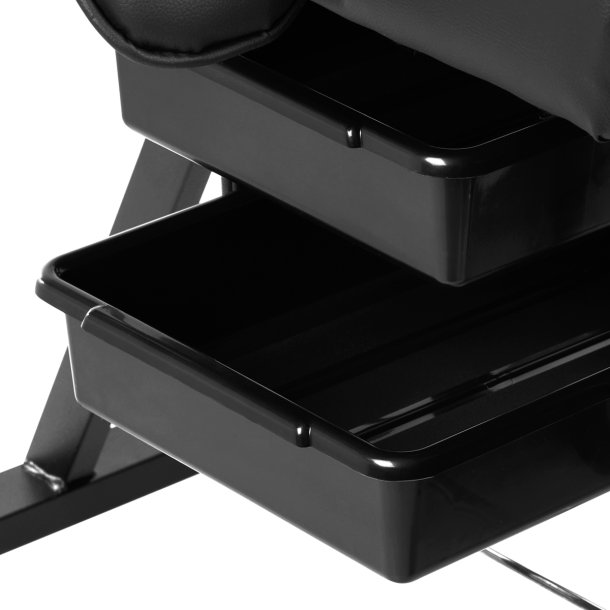 Sillon kosmetikstol med skuffer sort