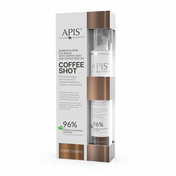 Apis coffee shot home terapis, biorevitaliserende jenserum med kaffesyre og kaffefrolie 10 ml