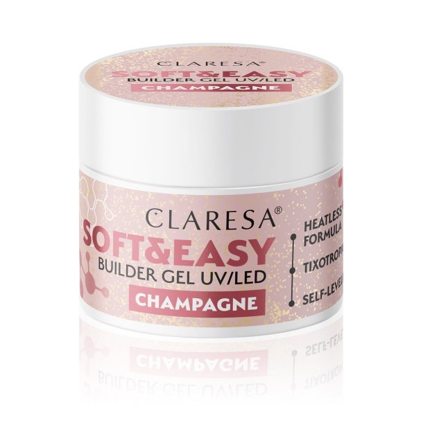 Claresa byggegel Soft&Easy gel champagne 12g