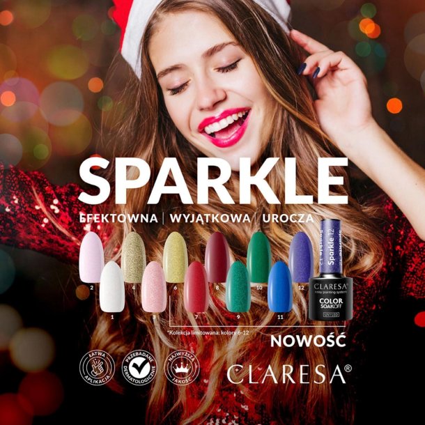 CLARESA Hybrid neglelak SPARKLE 12 -5g