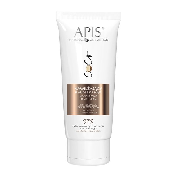 Apis Fugtgivende hndcreme med kokosolie og kokosekstrakt 50 ml.