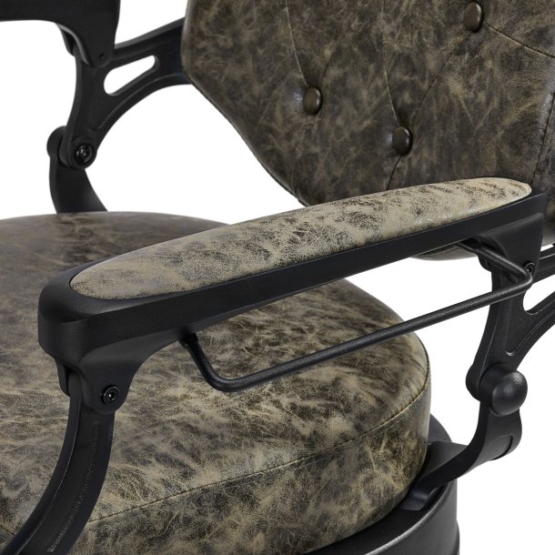 Barberstol President Old Leather Green