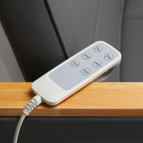 Elektrisk kosmetikstol SILLON Lux 273b 3 motorer gr med gr bund