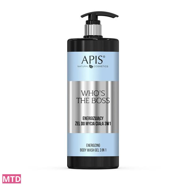 Apis who's the boss energigivende body wash gel 3in1 1l