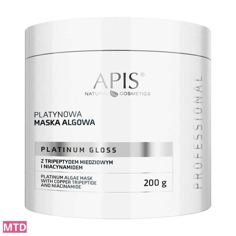 Apis Platinum Gloss Platinum alge maske med honning tripeptid og niacinamid 200 g