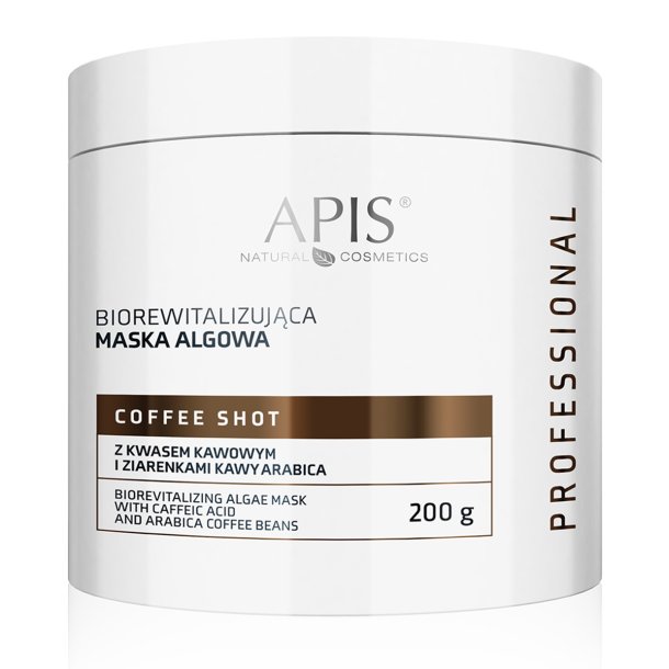 Apis Coffee Shot Biorevitaliserende algemaske med kaffesyre og kaffebnner 200 g