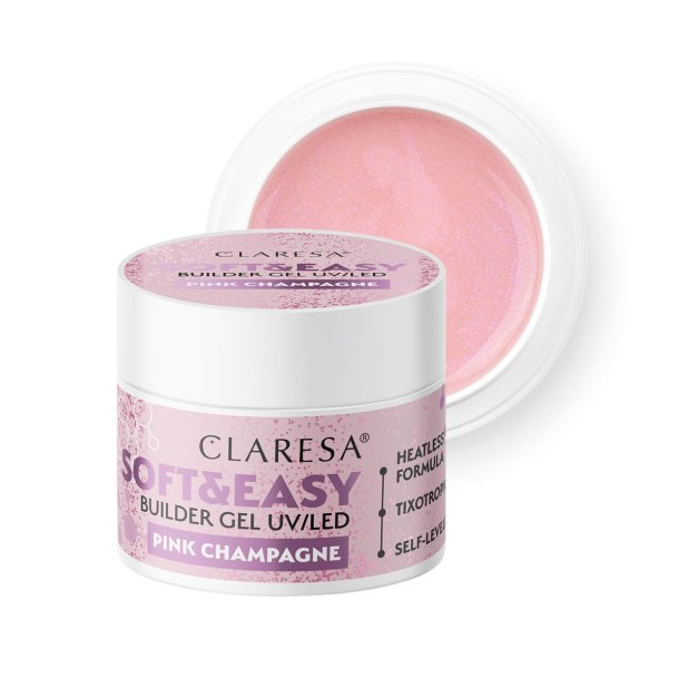 Claresa Soft&Easy building gel pink champagne 12g