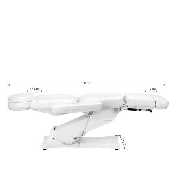 Elektrisk kosmetikstol SILLON CLASSIC 2 motorer pedi hvid