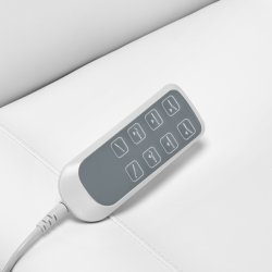 Elektrisk kosmetikstol SILLON CLASSIC 4 motorer med vugge hvid