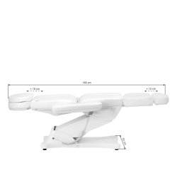 Elektrisk kosmetikstol SILLON CLASSIC 4 motorer med vugge hvid