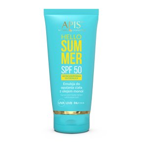 Apis hello summer spf 50 solplejeemulsion med monoi olie 200 ml
