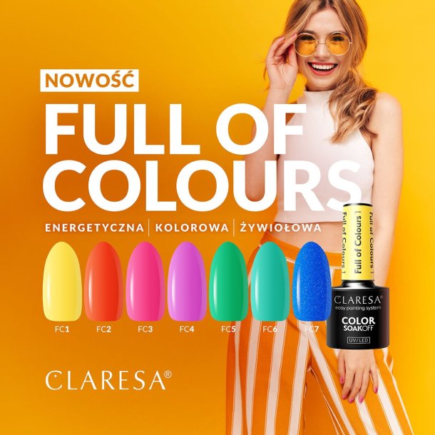 CLARESA Fuld af farver Hybrid Polish 7 -5g