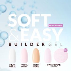Claresa byggegel Soft&Easy gel mlkehvid 90g