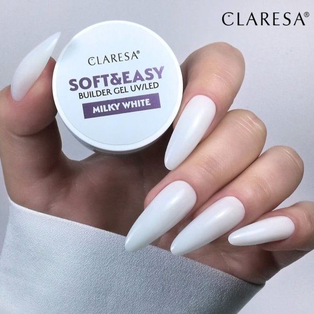 Claresa byggegel Soft&Easy gel mlkehvid 90g