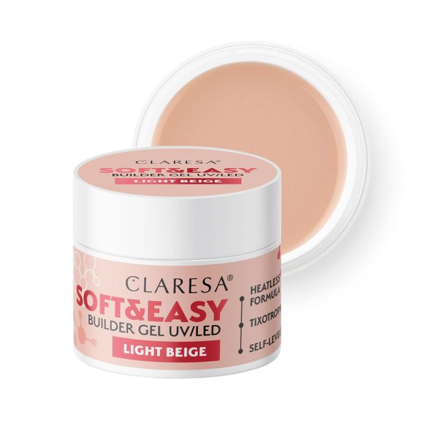 Claresa Soft&Easy byggegel lys beige 90g