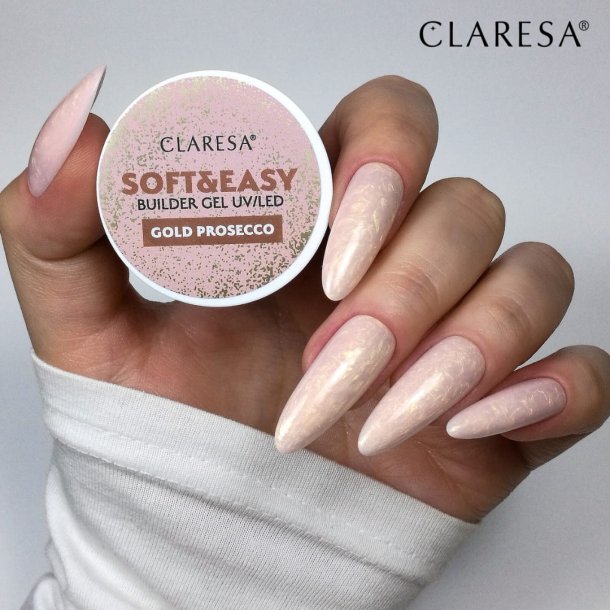 Claresa builder gel Soft&Easy guld prosecco 12g
