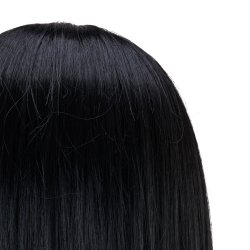 Gabbiano WZ4 trningshoved med skg, syntetisk hr, farve 1#, lngde 8""+6