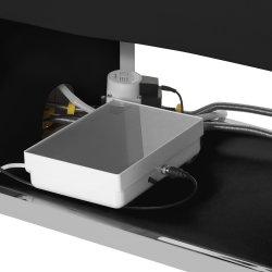 Frisrstol/seng med Japansk hoved spa. Sort